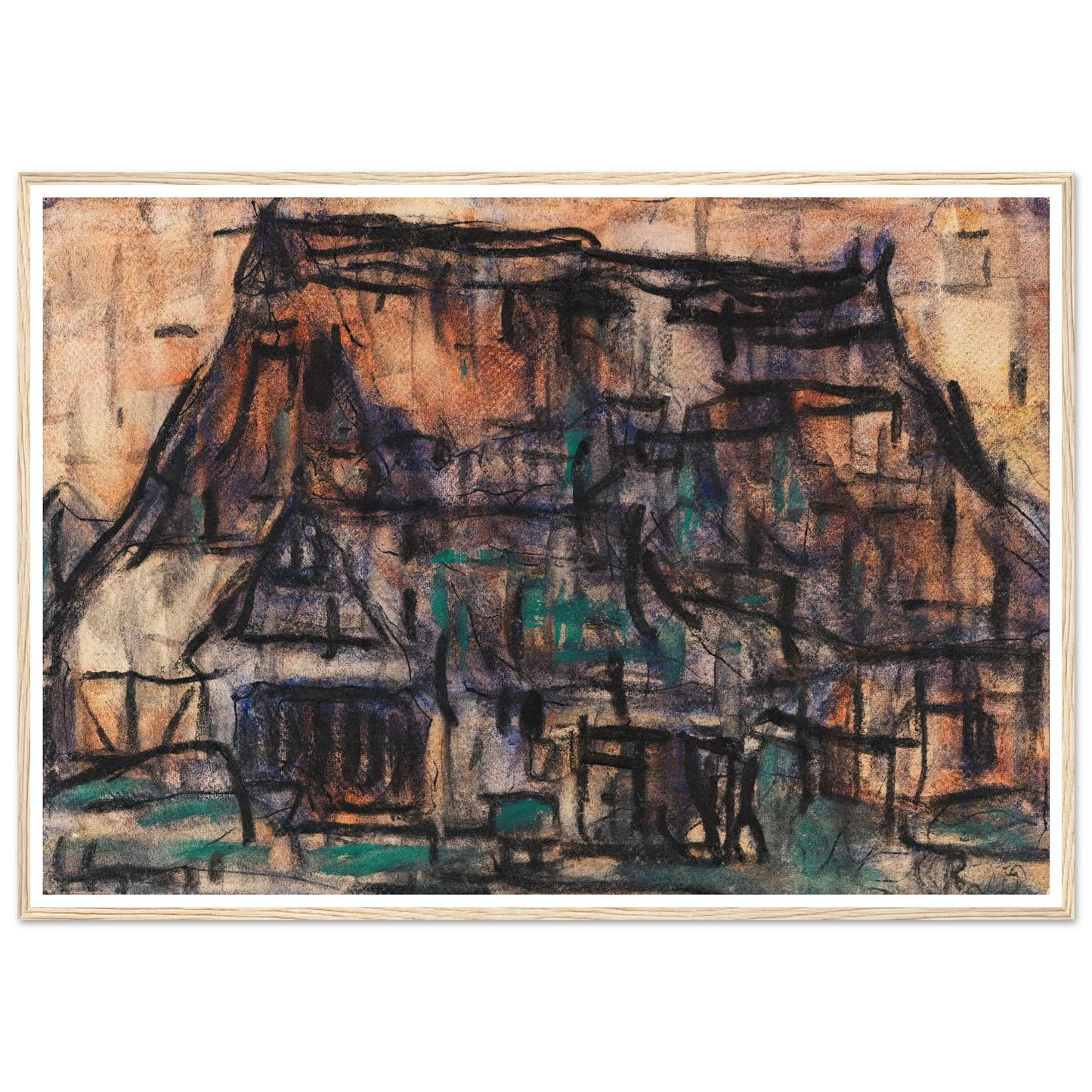 Haus in Soest (1920) Art Print | Christian Rohlfs-Quipham Collections