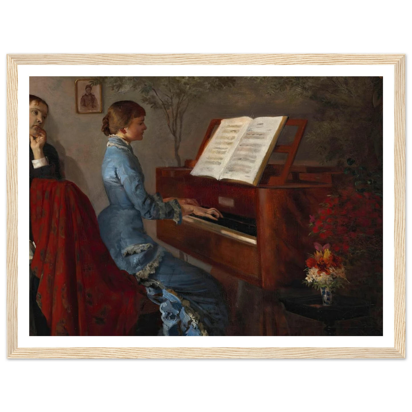 At the Piano (1877) Art Print | Jacek Malczewski-Quipham Collections