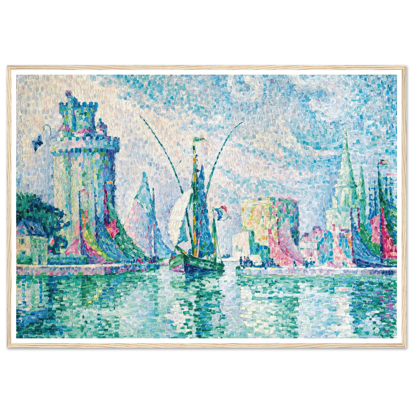 Les Tours Vertes, La Rochelle (1913) Art Print | Paul Signac-Quipham Collections