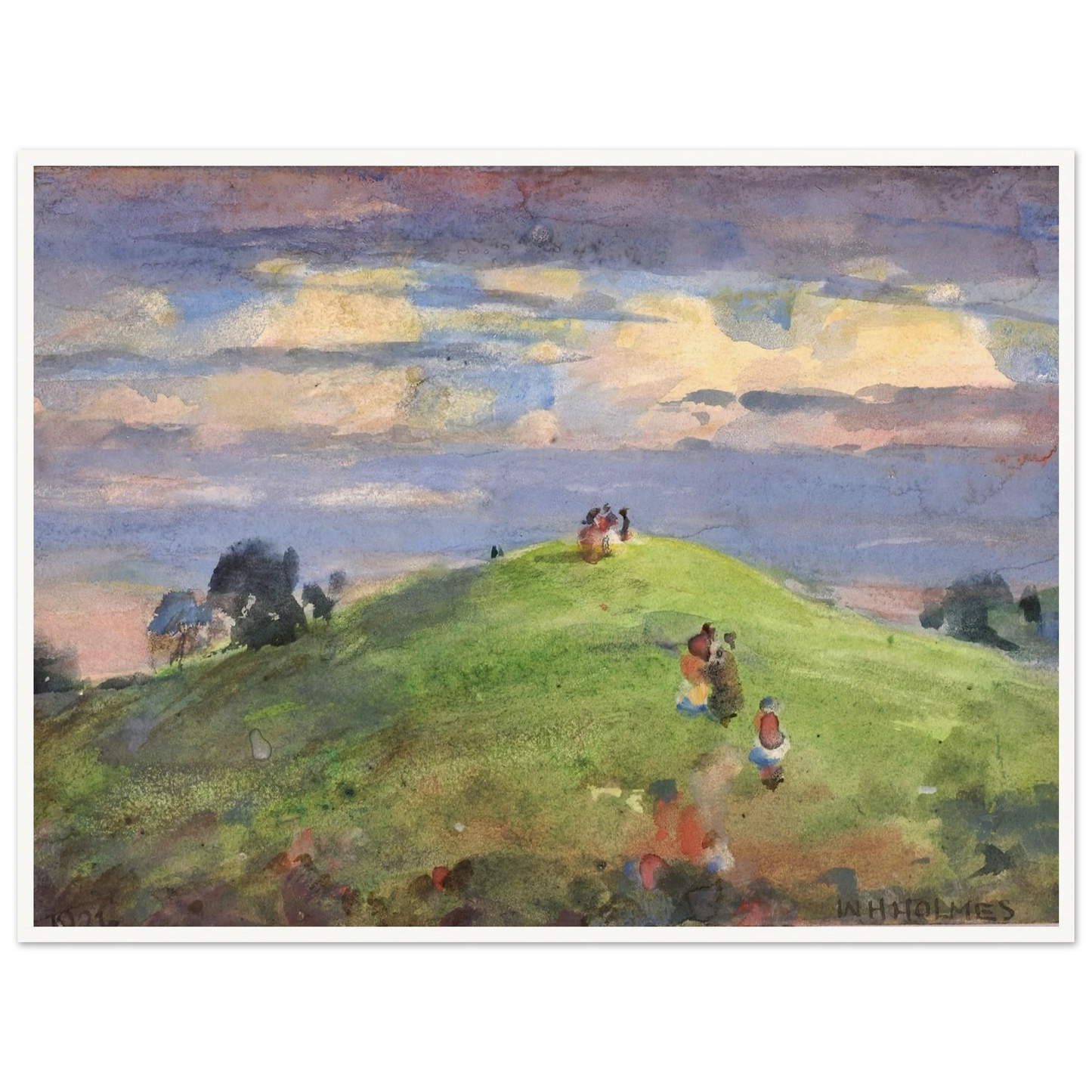 On The Sunset Hill, 1926 (1926) Art Print | William Henry Holmes-Quipham Collections