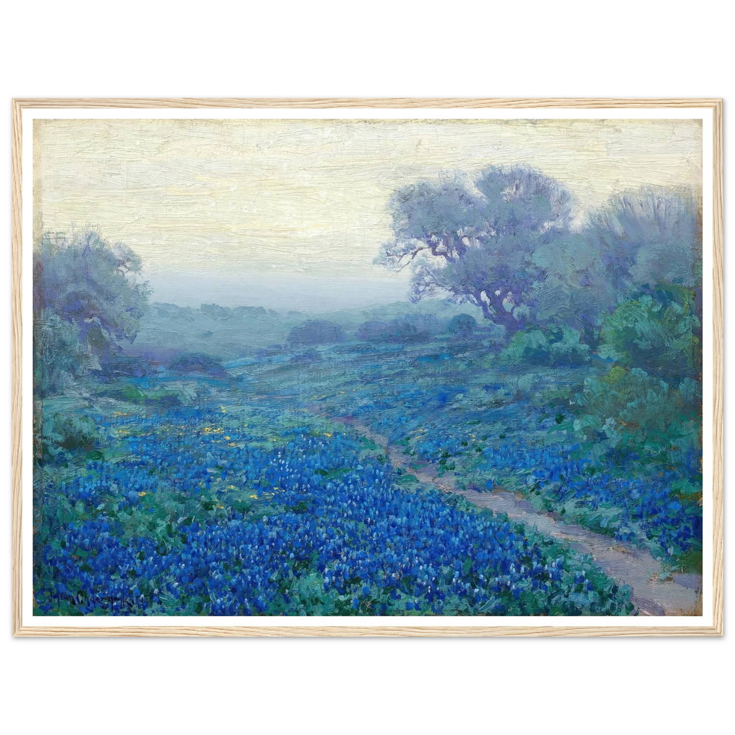 Bluebonnets at Sunrise (1917) Art Print | Julian Onderdonk-Quipham Collections