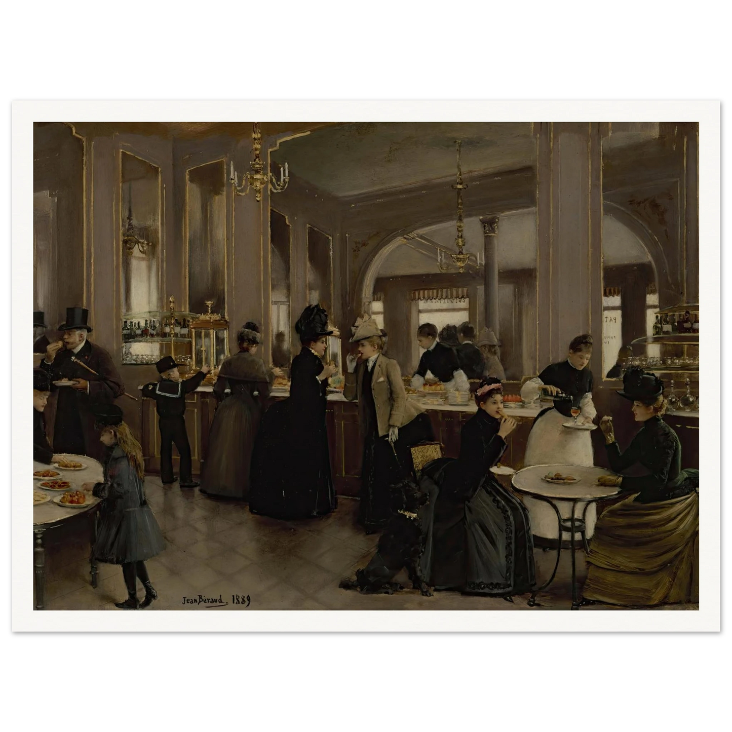 La pâtisserie Gloppe (1889) Art Print | Jean Beraud-Quipham Collections