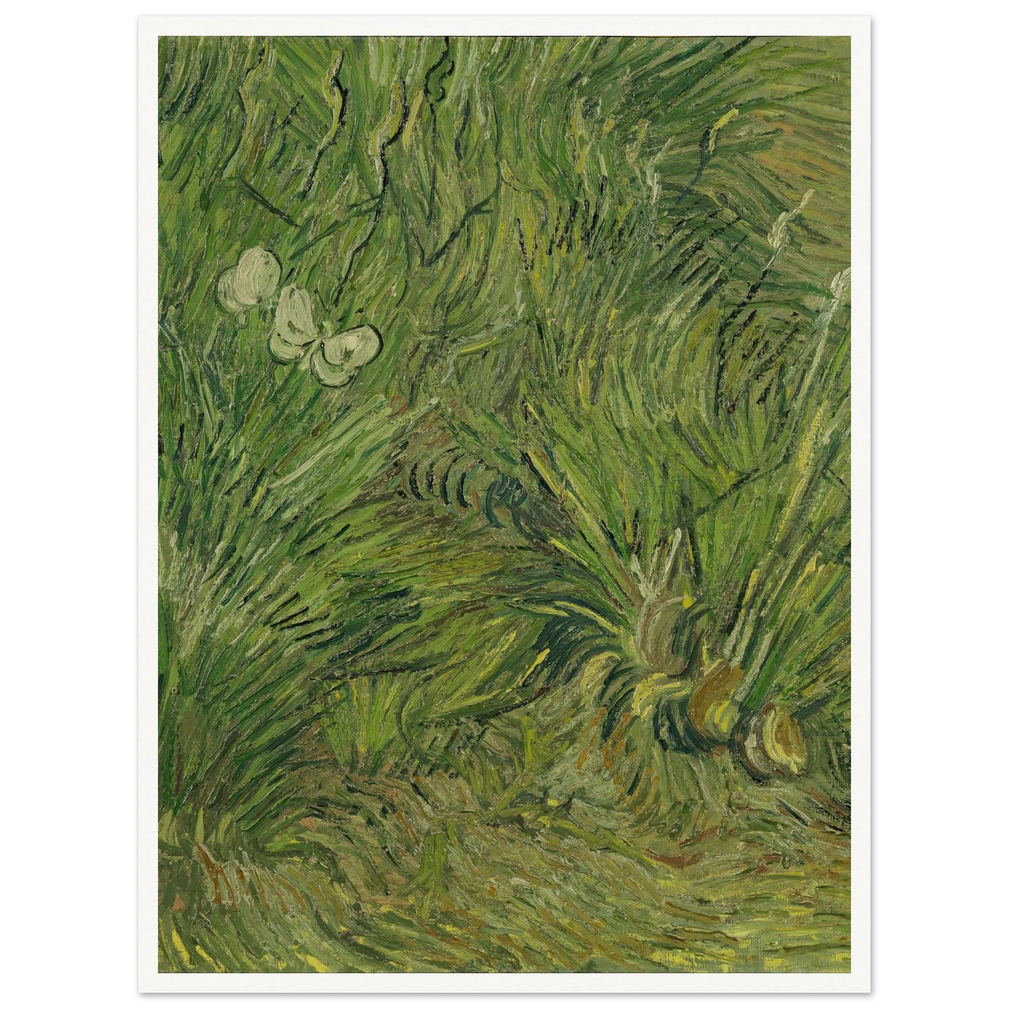 Garden with butterflies (1889) Art Print | Vincent van Gogh-Quipham Collections