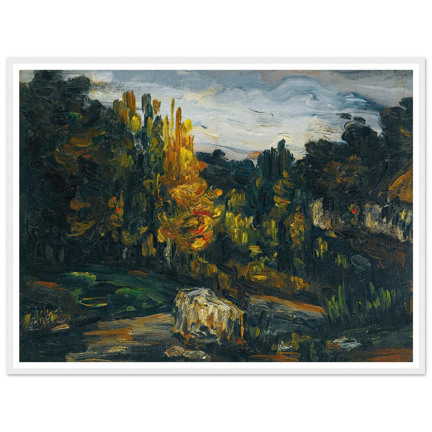 Paysage (1866) Art Print | Paul Cezanne-Quipham Collections