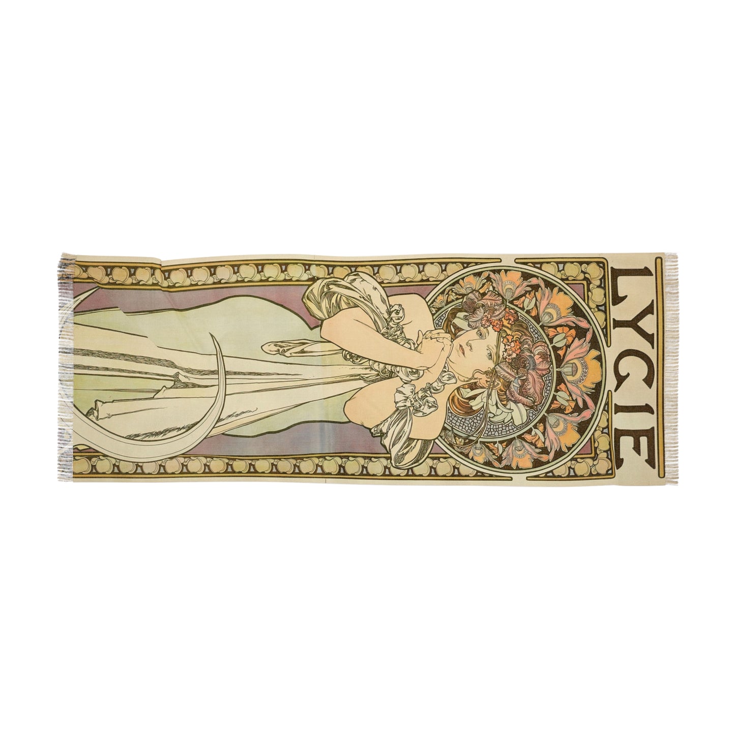 Lygie | Alphonse Mucha Scarf – Art Nouveau Scarf-Quipham Collections