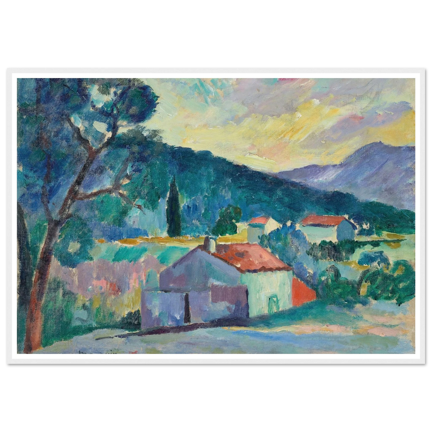 Le Mas à Saint-Tropez (1905) Art Print | Henri Manguin-Quipham Collections
