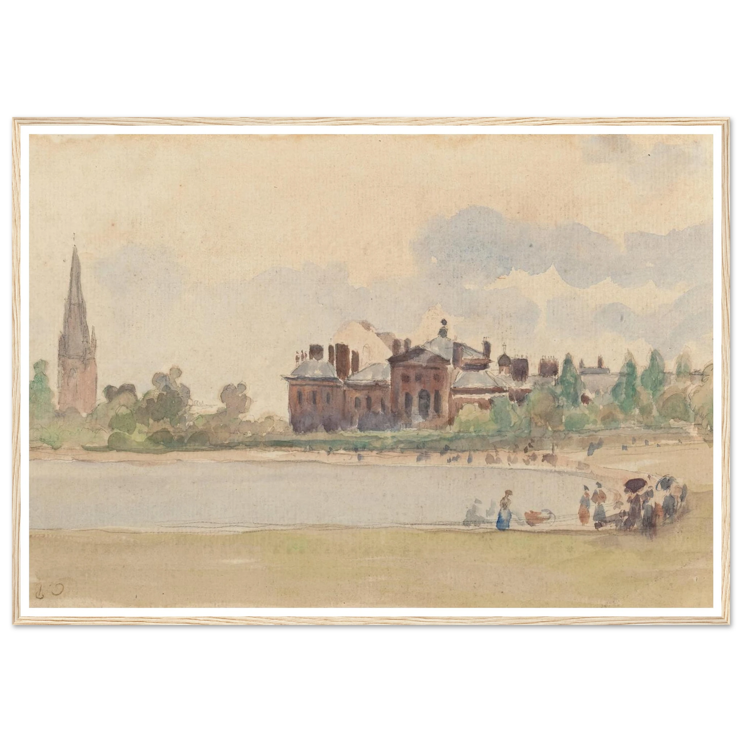 Kensington Gardens, London (1890) Art Print | Camille Pissarro-Quipham Collections