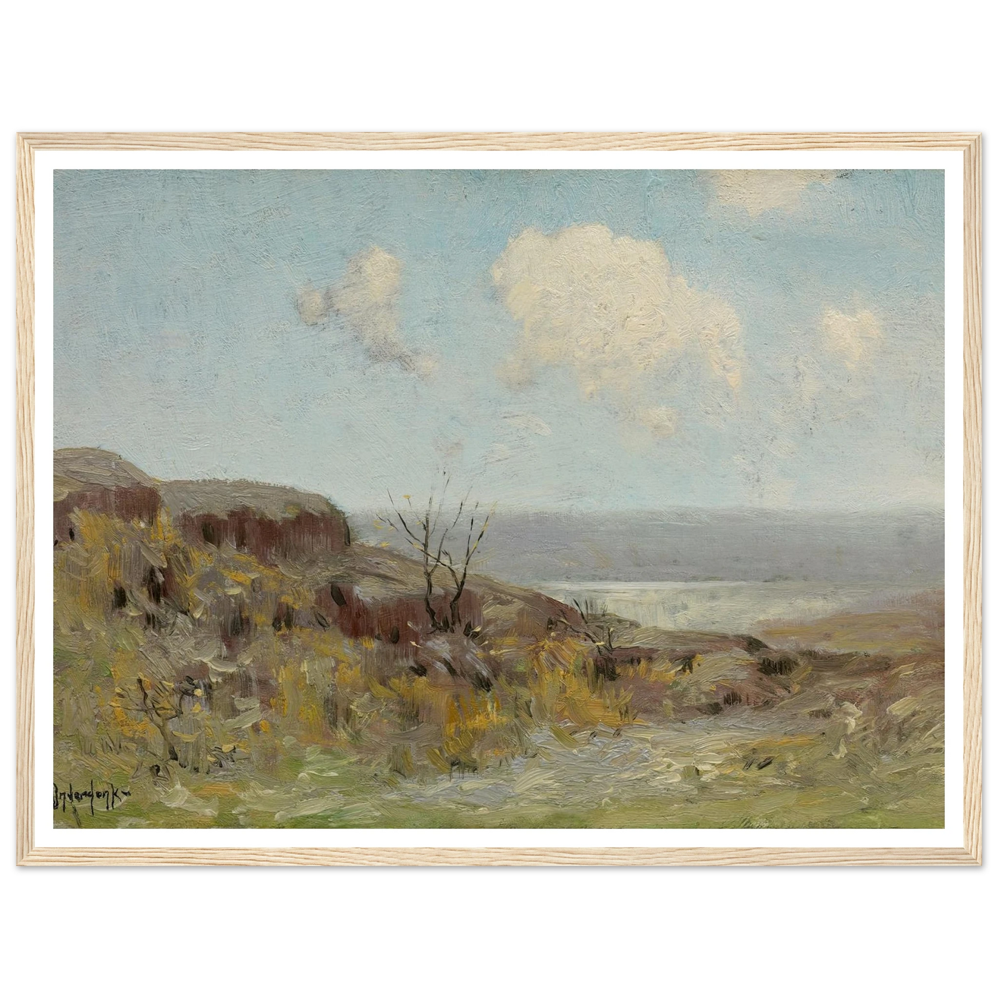 Rocky hillside quiet pool (1908) Art Print | Julian Onderdonk-Quipham Collections
