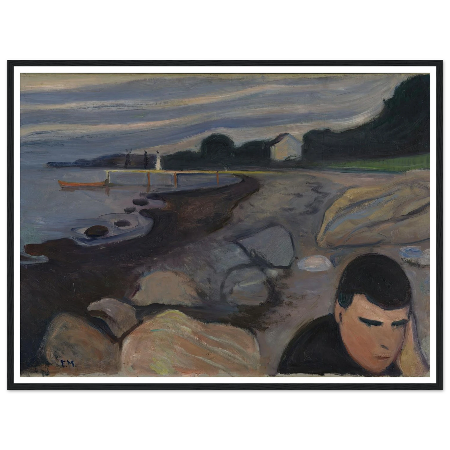 Melancholy (1892) Art Print | Edvard Munch-Quipham Collections