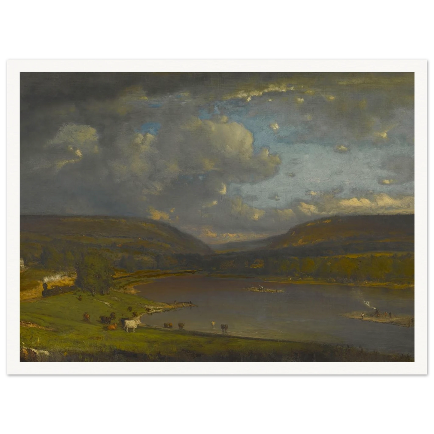 On the Delaware River Art Print | George Inness-Quipham Collections