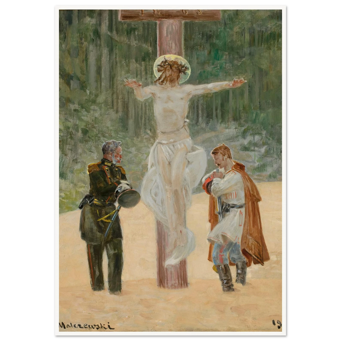Reconciliation (Symbolic scene from the insurrection in 1863) (1904) Art Print | Jacek Malczewski-Quipham Collections