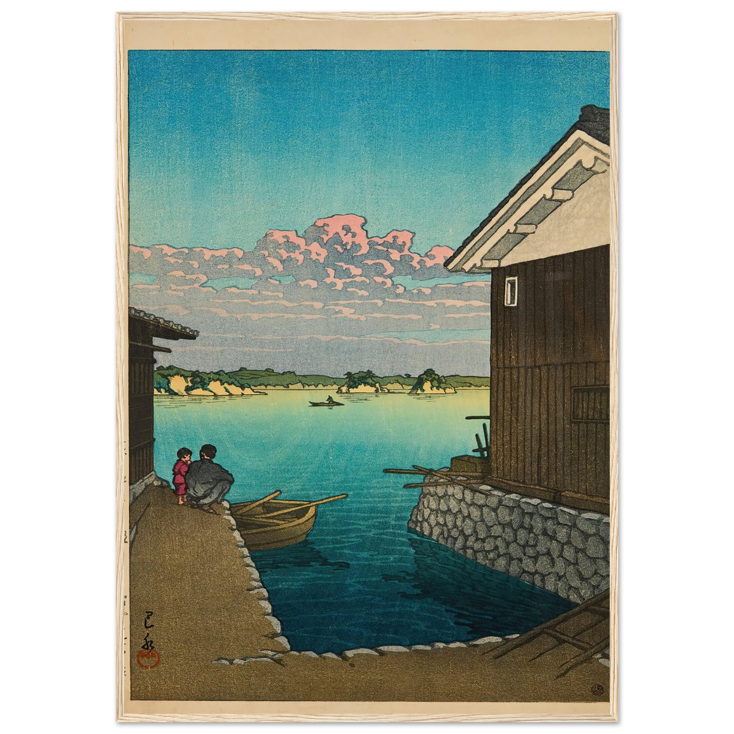 Hizen Yobuko no asa (Morning in Yobuko, Hizen) (1948) Art Print | Kawase Hasui-Quipham Collections