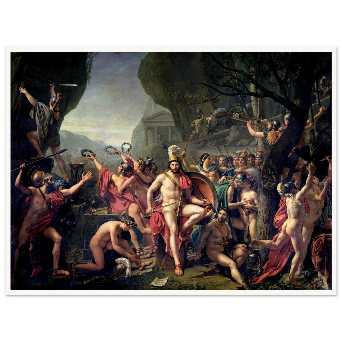 Leonidas At Thermopylae (1814) Art Print | Jacques Louis David-Quipham Collections