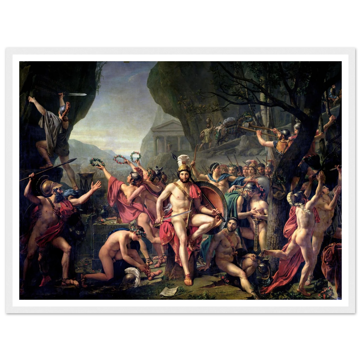 Leonidas At Thermopylae (1814) Art Print | Jacques Louis David-Quipham Collections