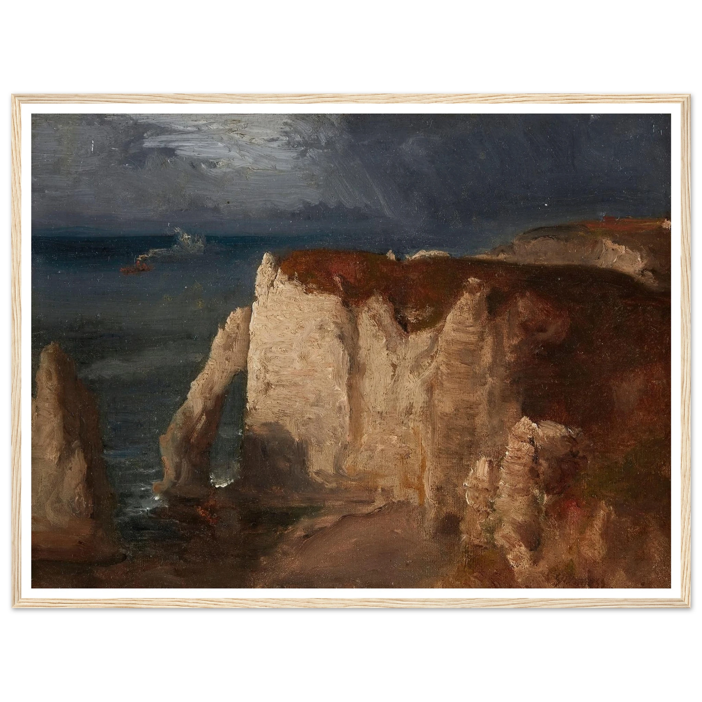 Étretat (circa 1874) Art Print | George Inness-Quipham Collections
