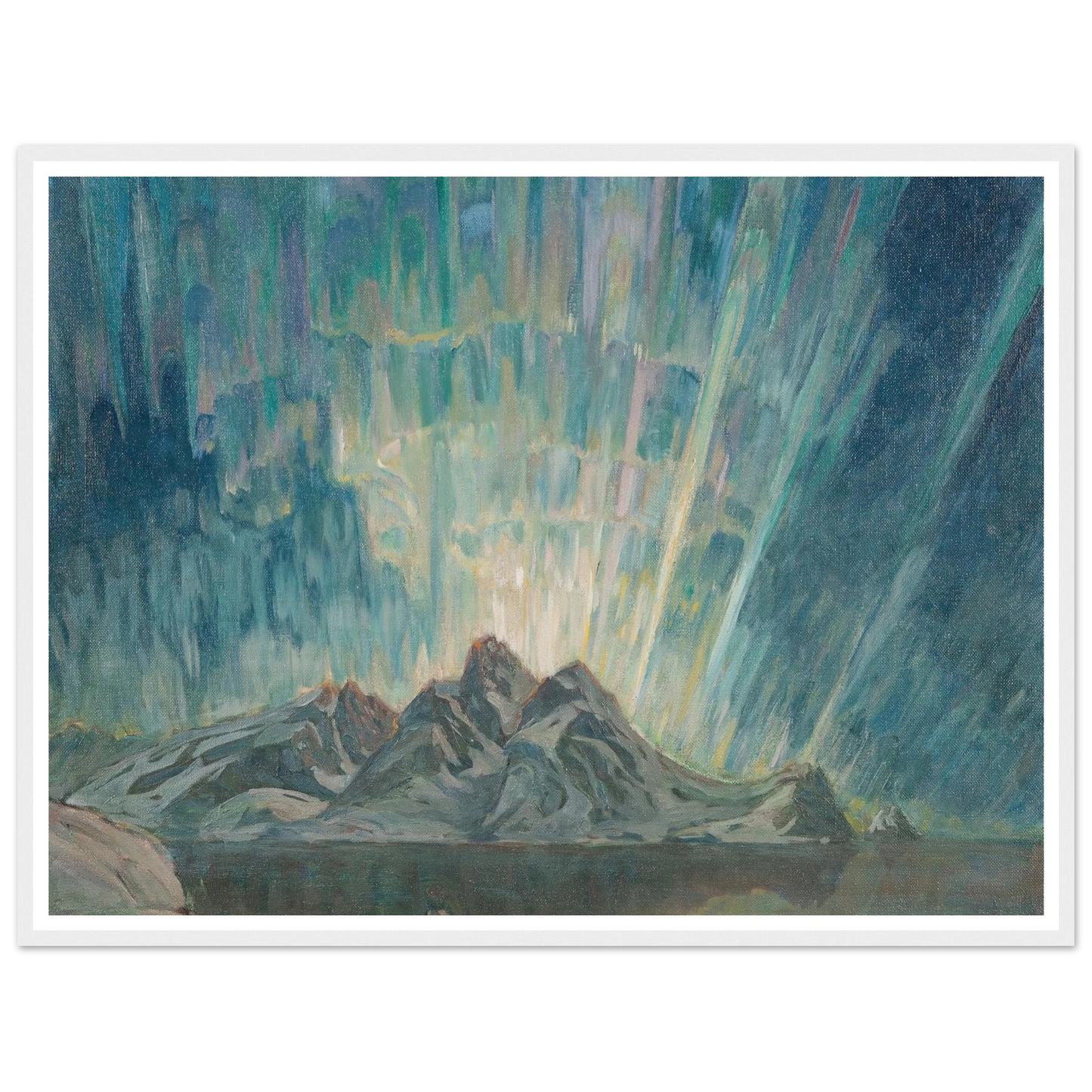 Northern Lights.Study from North Norway Art Print | Anna Boberg-Quipham Collections
