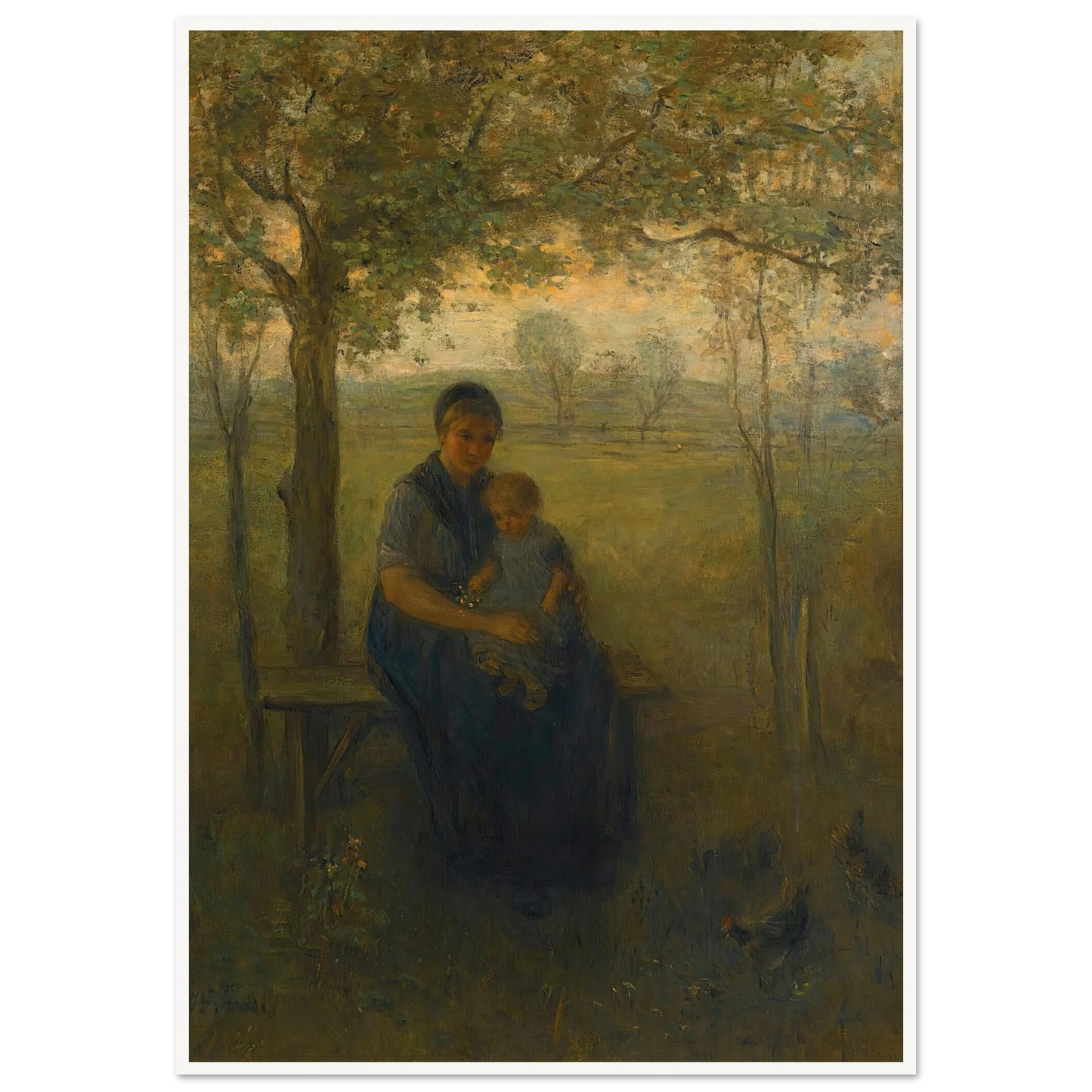 The Madonna Of Drenthe Art Print | Jozef Israels-Quipham Collections