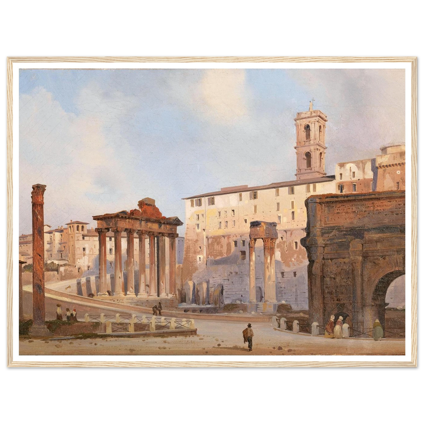 The Roman Forum Art Print | Ippolito Caffi-Quipham Collections
