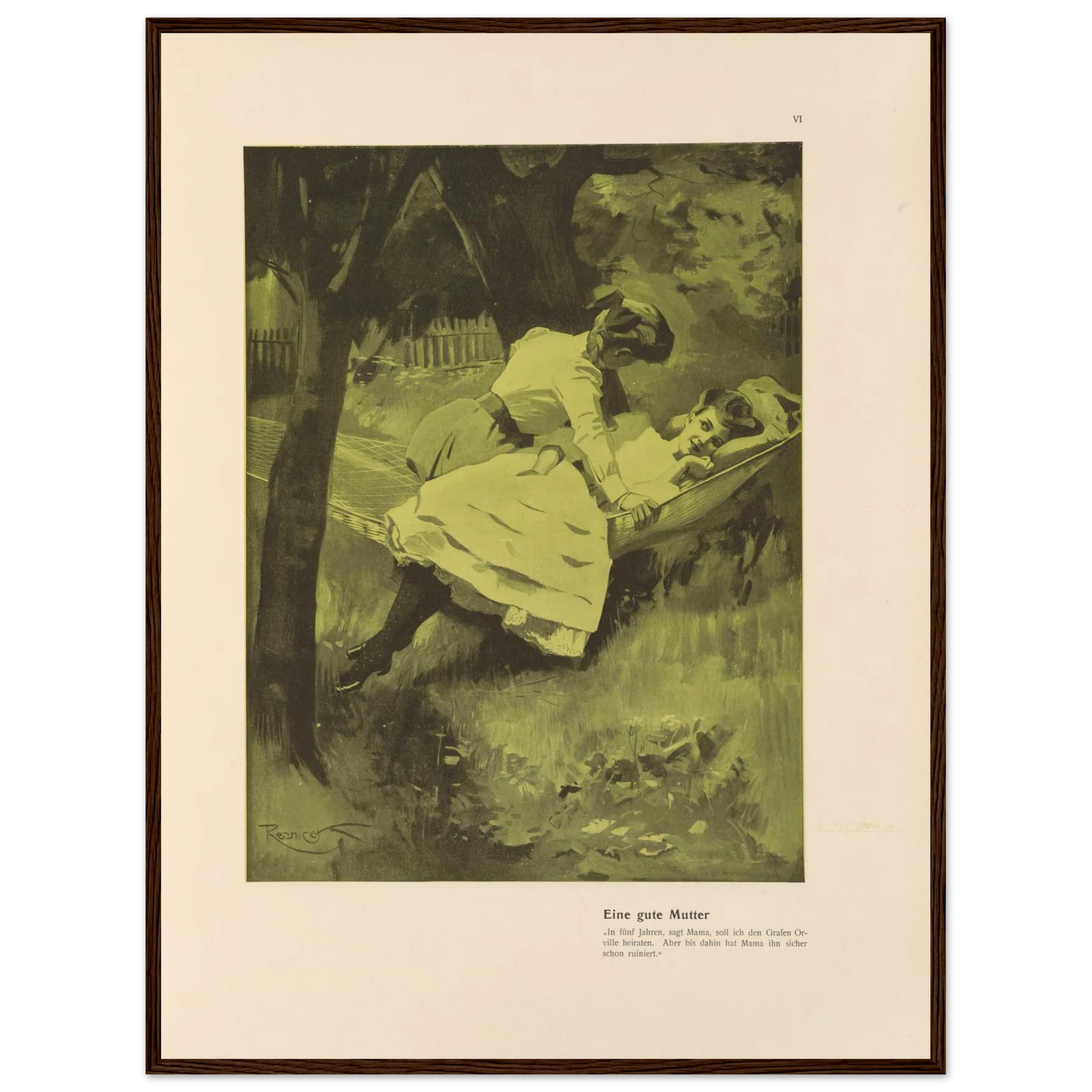 Eine gute Mutter (1908) Art Print | Ferdinand Freiherr von Reznicek-Quipham Collections