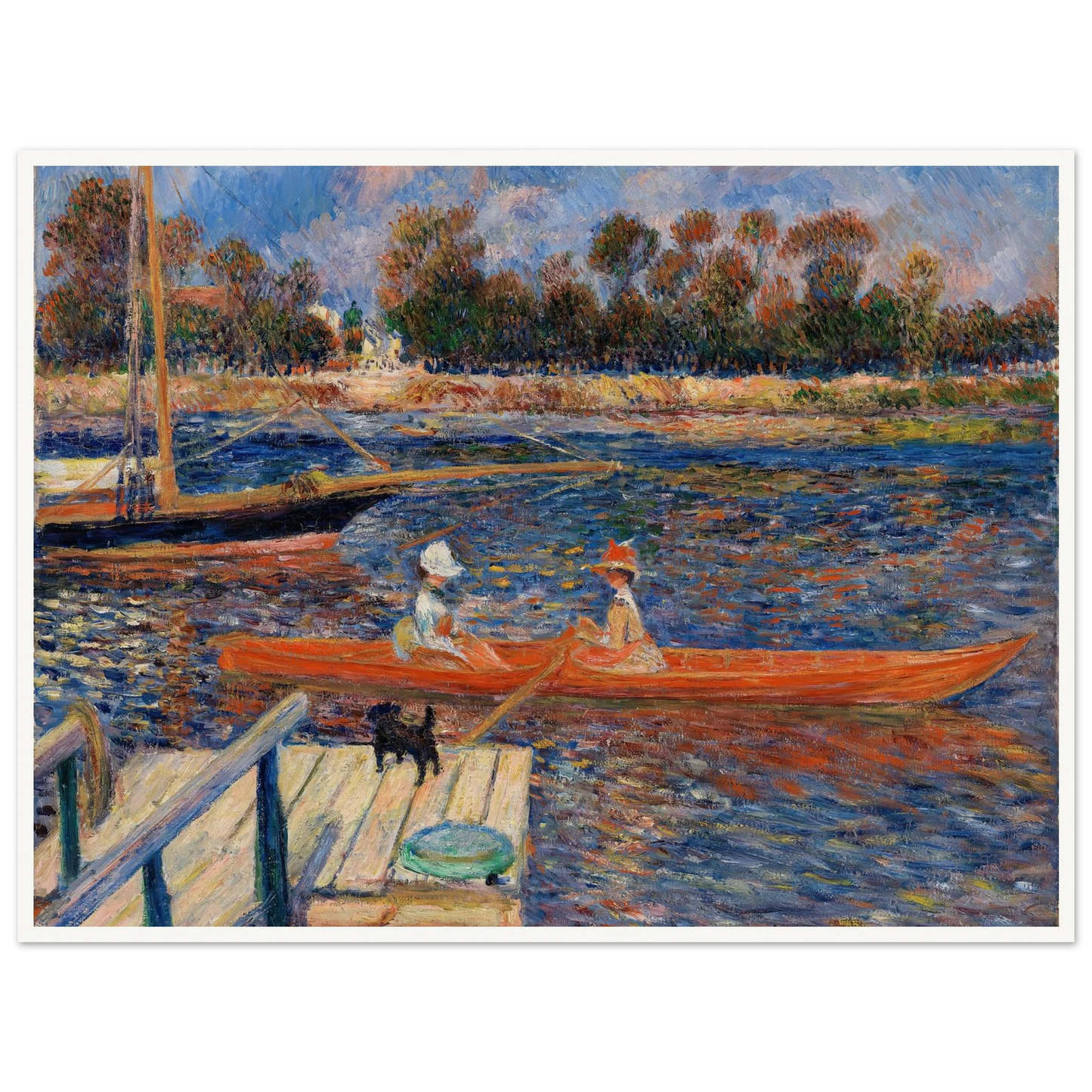 The Seine at Argenteuil (La Seine à Argenteuil) (1888) Art Print | Pierre Auguste Renoir-Quipham Collections