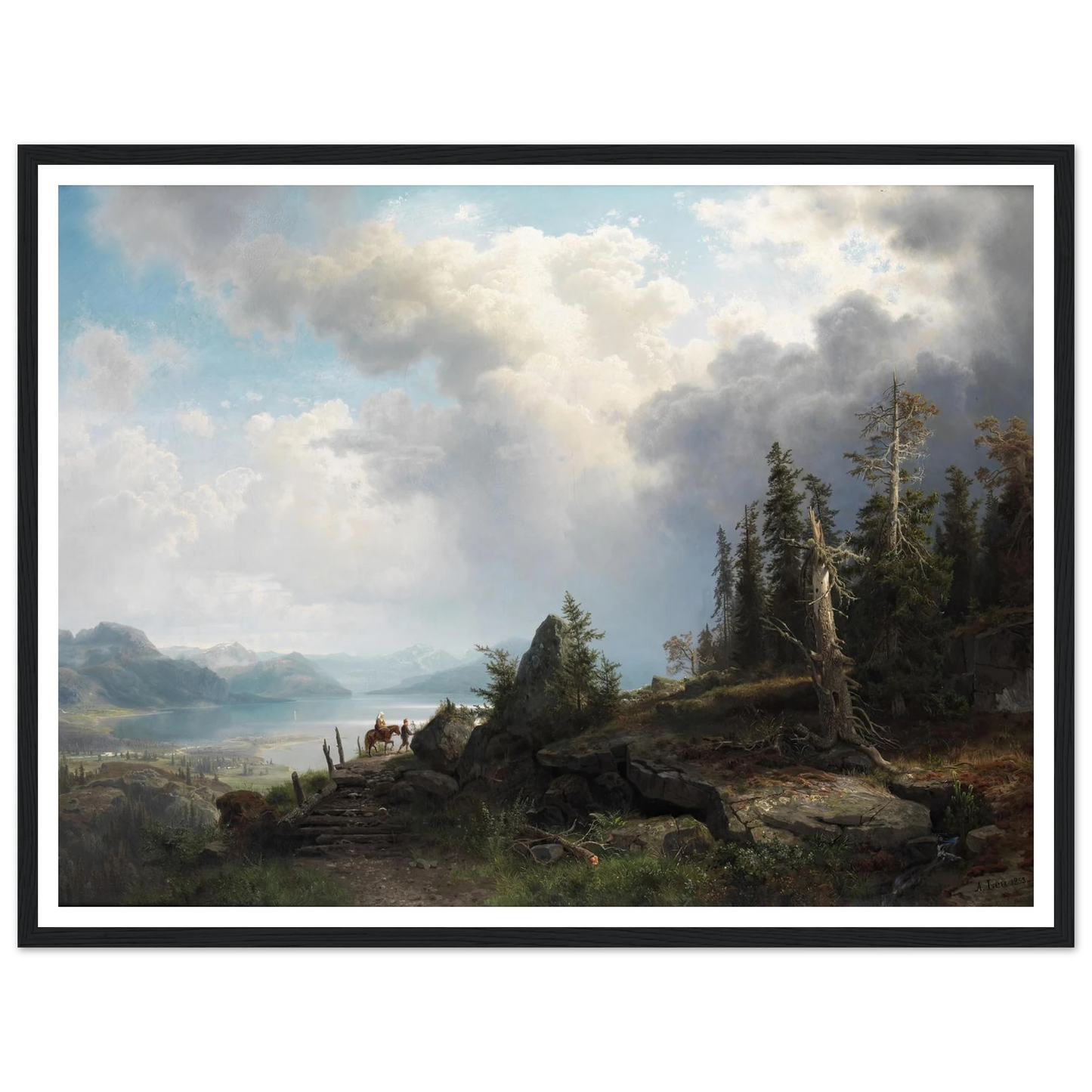 Gebirgslandschaft (1853) Art Print | August Wilhelm Leu-Quipham Collections