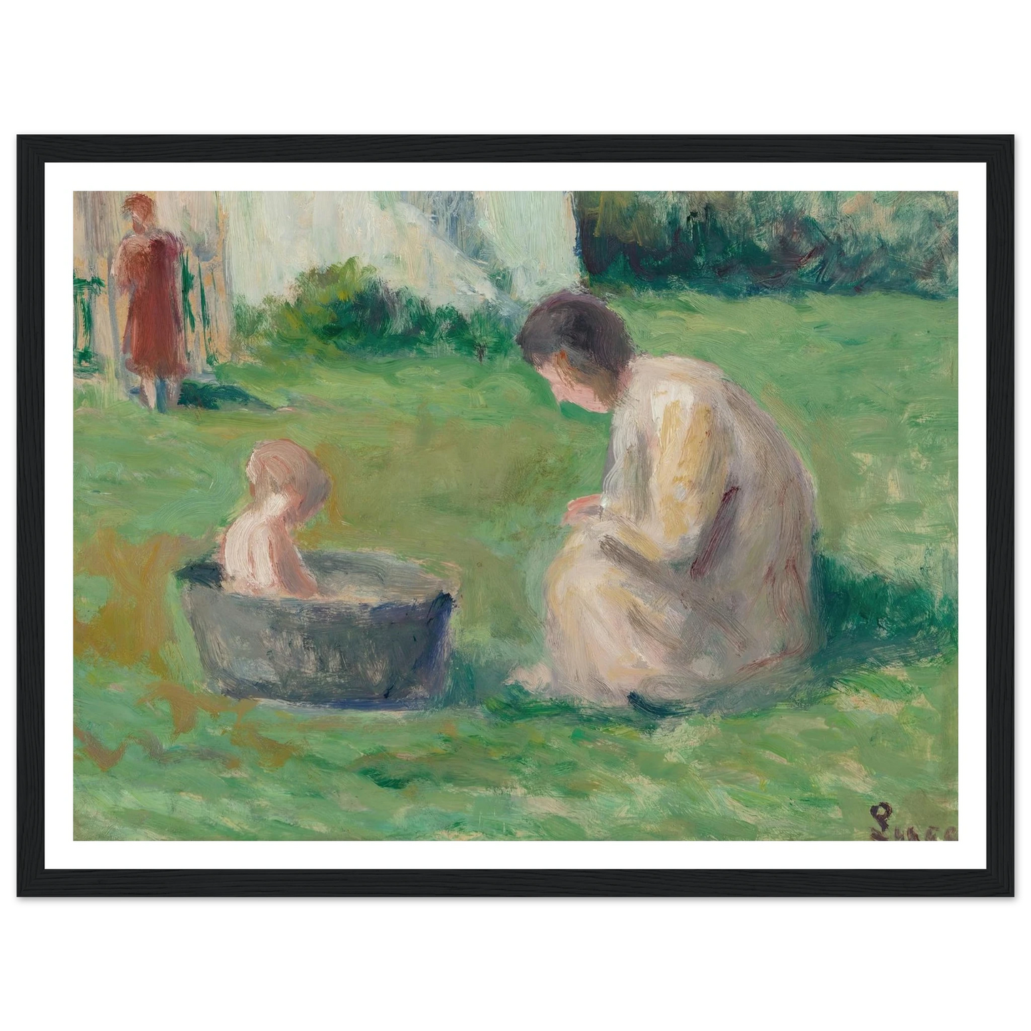 Le bain du bébé Art Print | Maximilien Luce-Quipham Collections