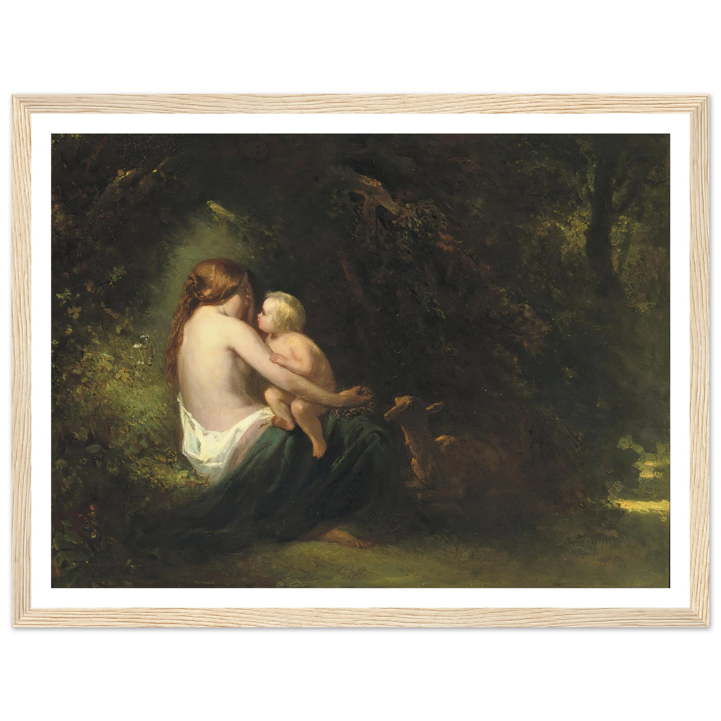 Genoveva; a legendary beauty in the forest Art Print | Jozef Israels-Quipham Collections