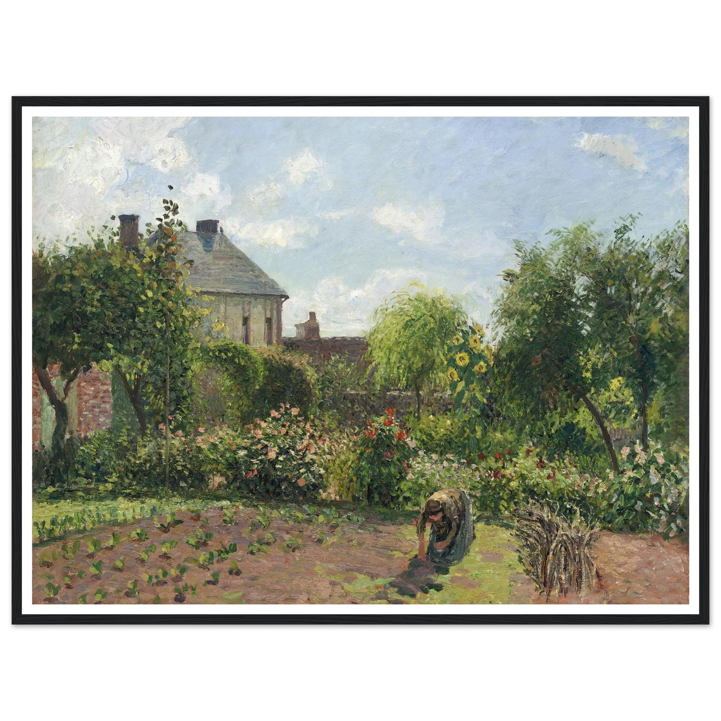 The Artist’s Garden at Eragny (1898) Art Print | Camille Pissarro-Quipham Collections