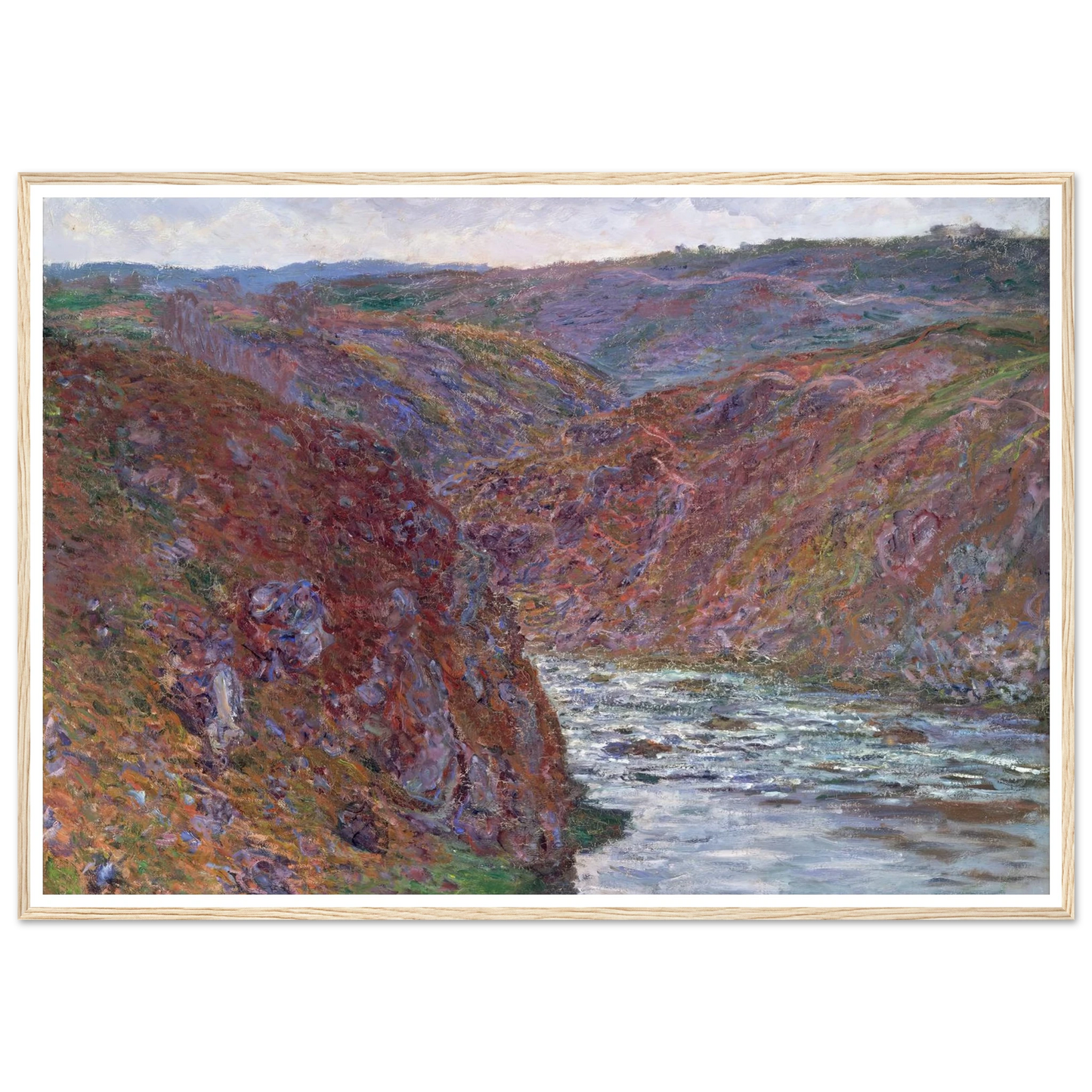 Valley of the Creuse (Gray Day) (1889) Art Print | Claude Monet-Quipham Collections