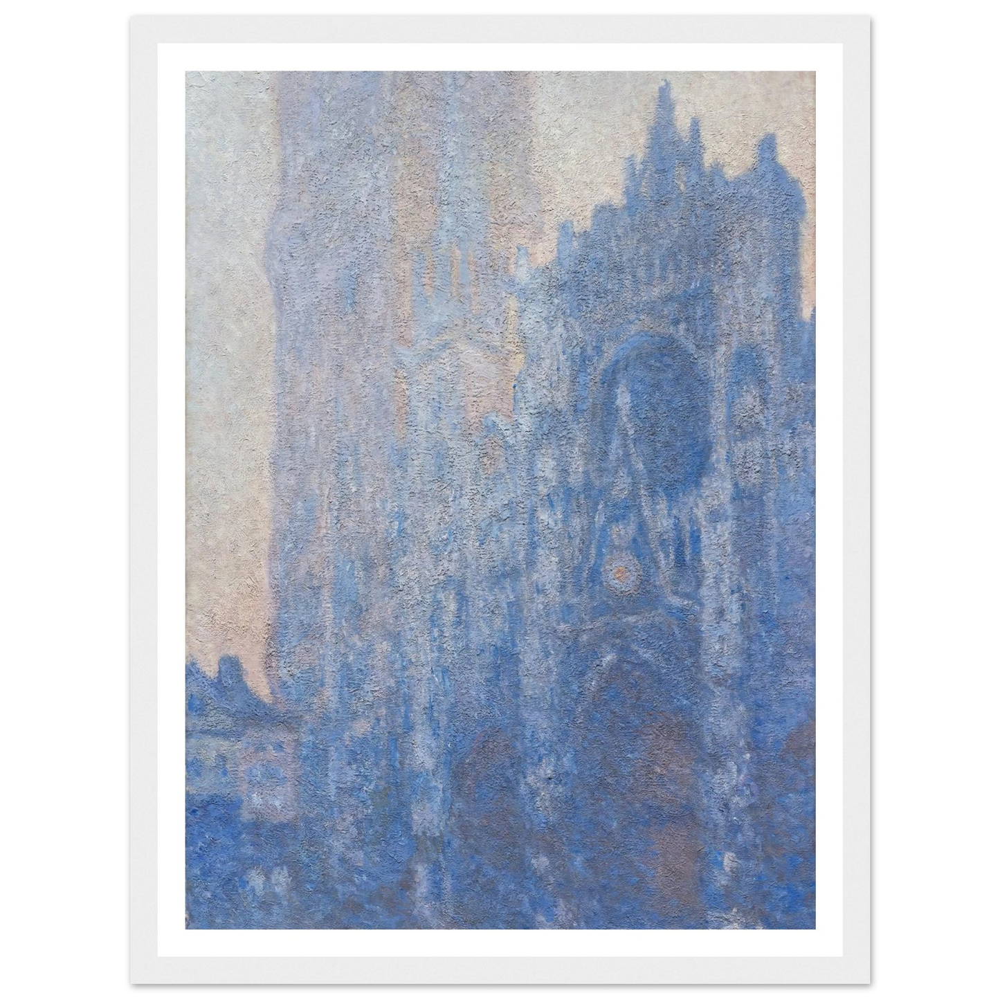 Rouen Cathedral Façade and Tour d’Albane (Morning Effect) (1894) Art Print | Claude Monet-Quipham Collections