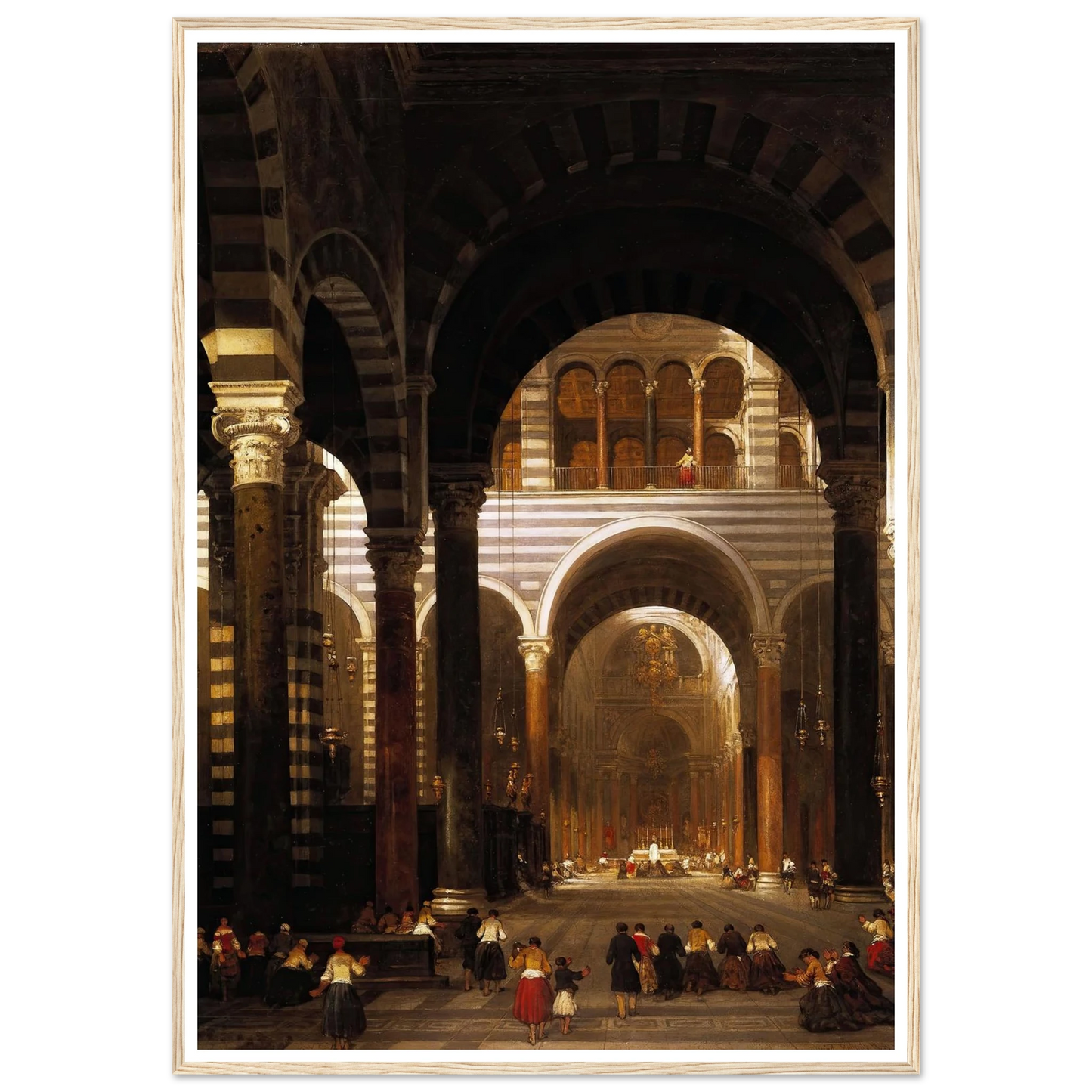 Interior of the Cathedral, Pisa. (1859) Art Print | David Roberts-Quipham Collections