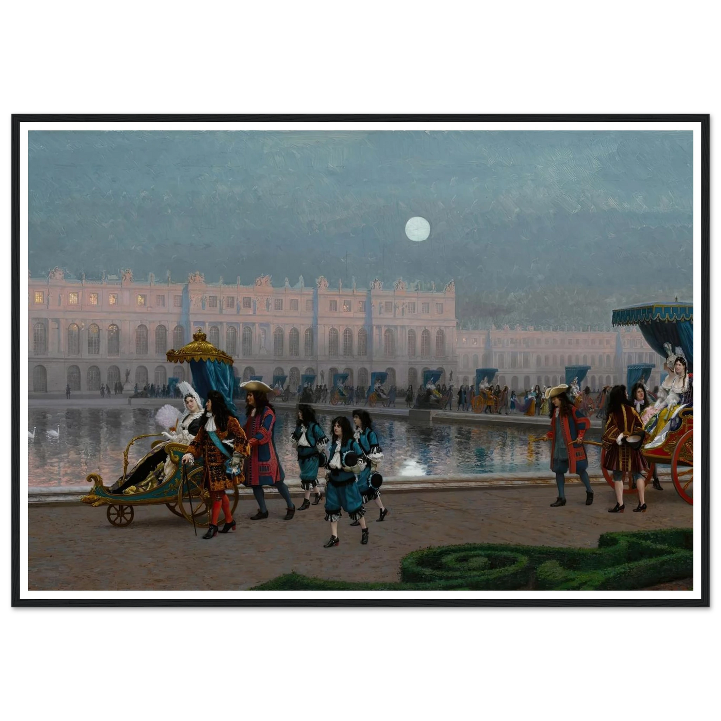 Promenade de la Cour dans les jardins de Versailles Art Print | Jean Leon Gerome-Quipham Collections