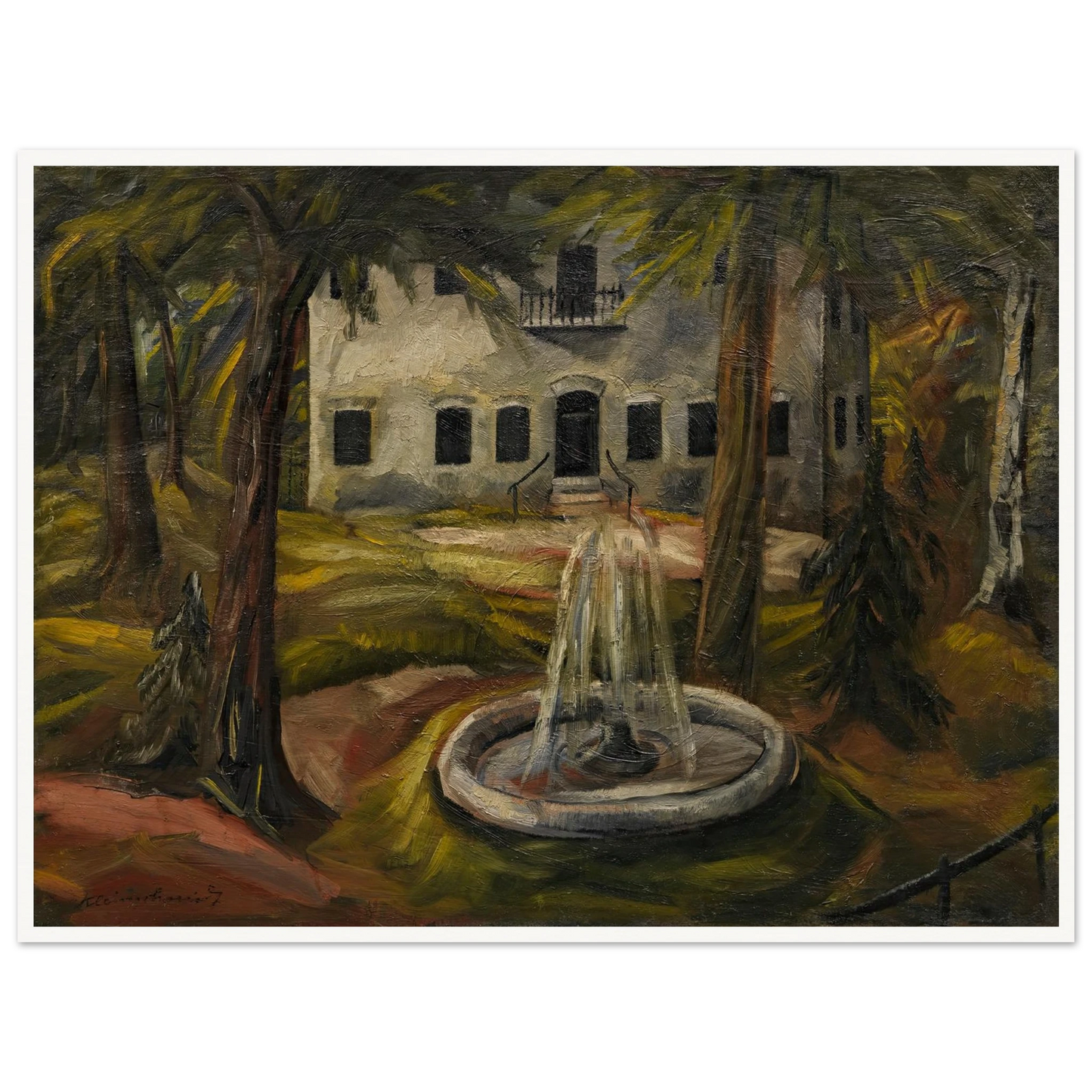 Schloss Burgau bei Wasserburg am Inn (1909) Art Print | Paul Kleinschmidt-Quipham Collections