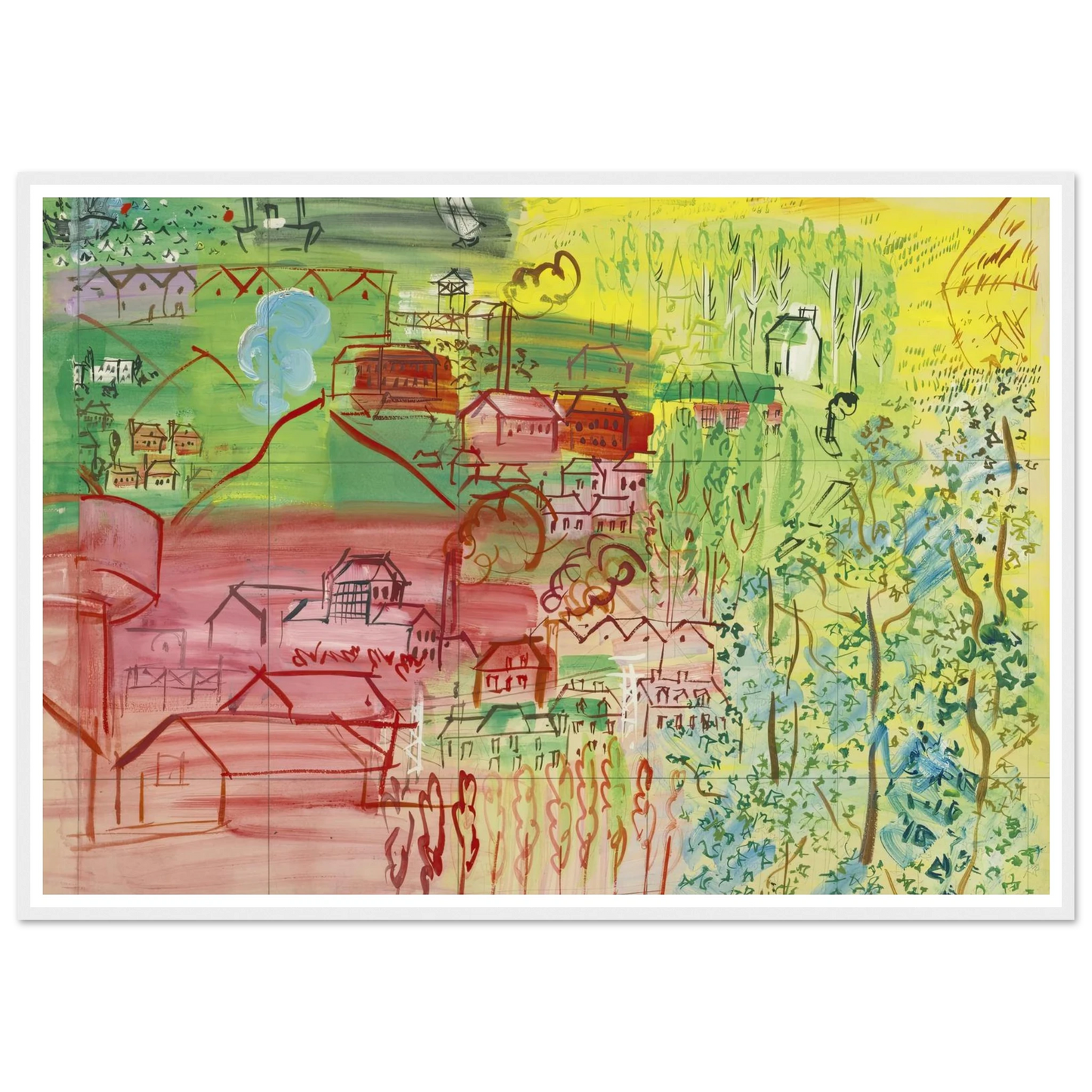 étude pour la fée electricité Art Print | Raoul Dufy-Quipham Collections