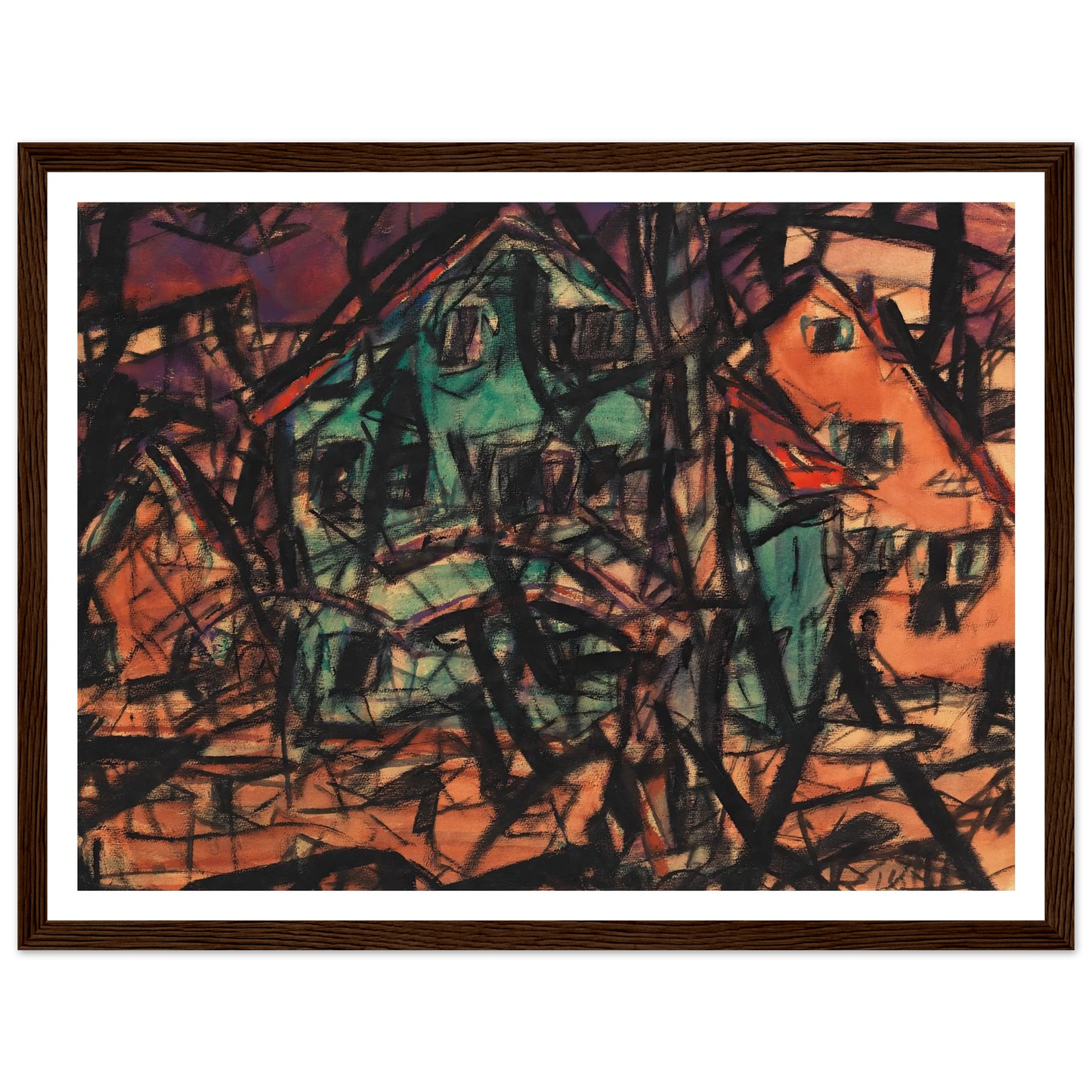 Häuser (1919) Art Print | Christian Rohlfs-Quipham Collections
