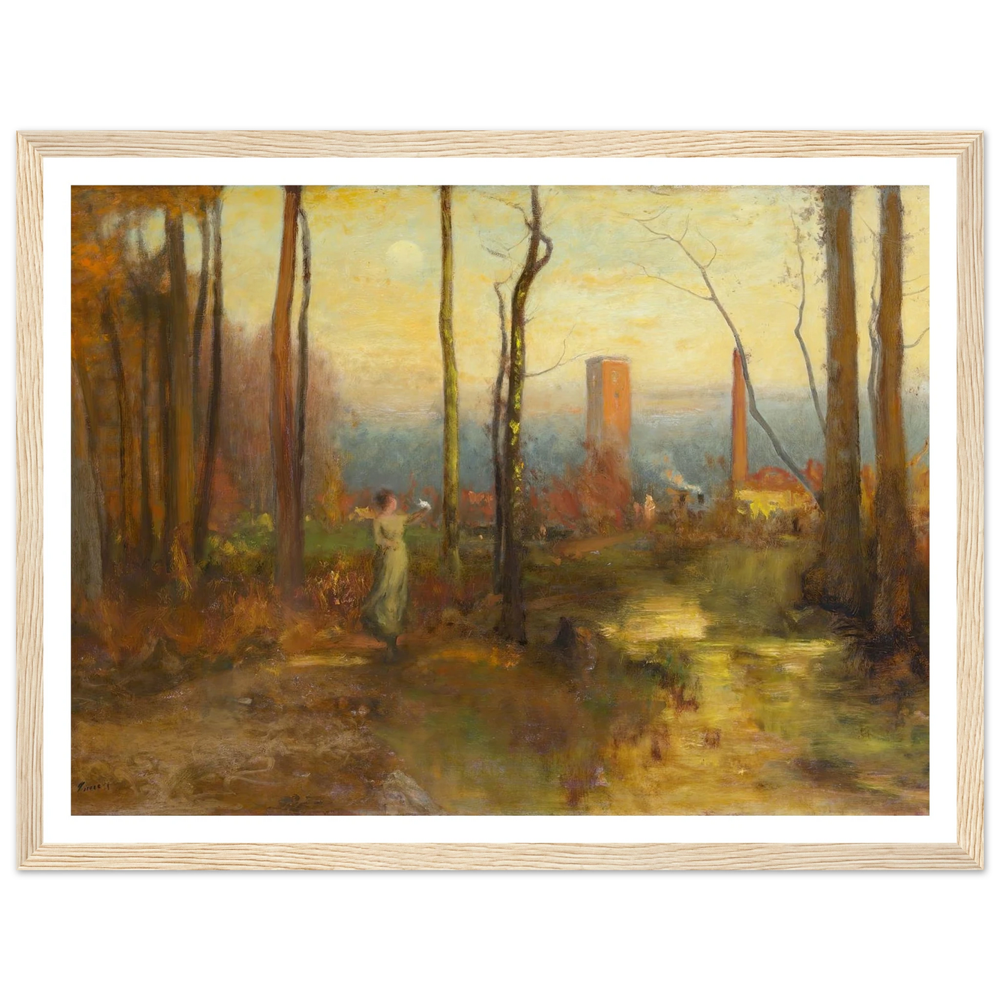 The Mill Stream, Montclair, New Jersey (c. 1888) Art Print | George Inness-Quipham Collections