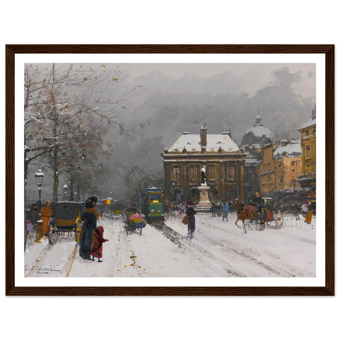 L’institut (Temps Mauvais) Art Print | Eugene Galien Laloue-Quipham Collections