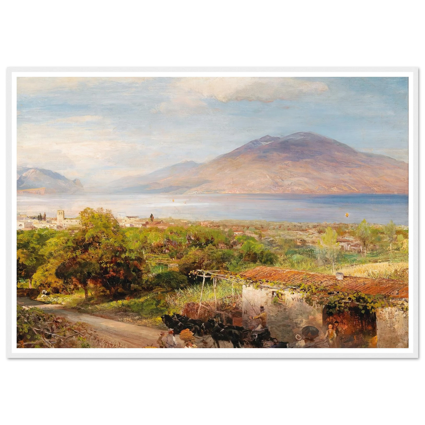 Osteria near Naples Art Print | Oswald Achenbach-Quipham Collections