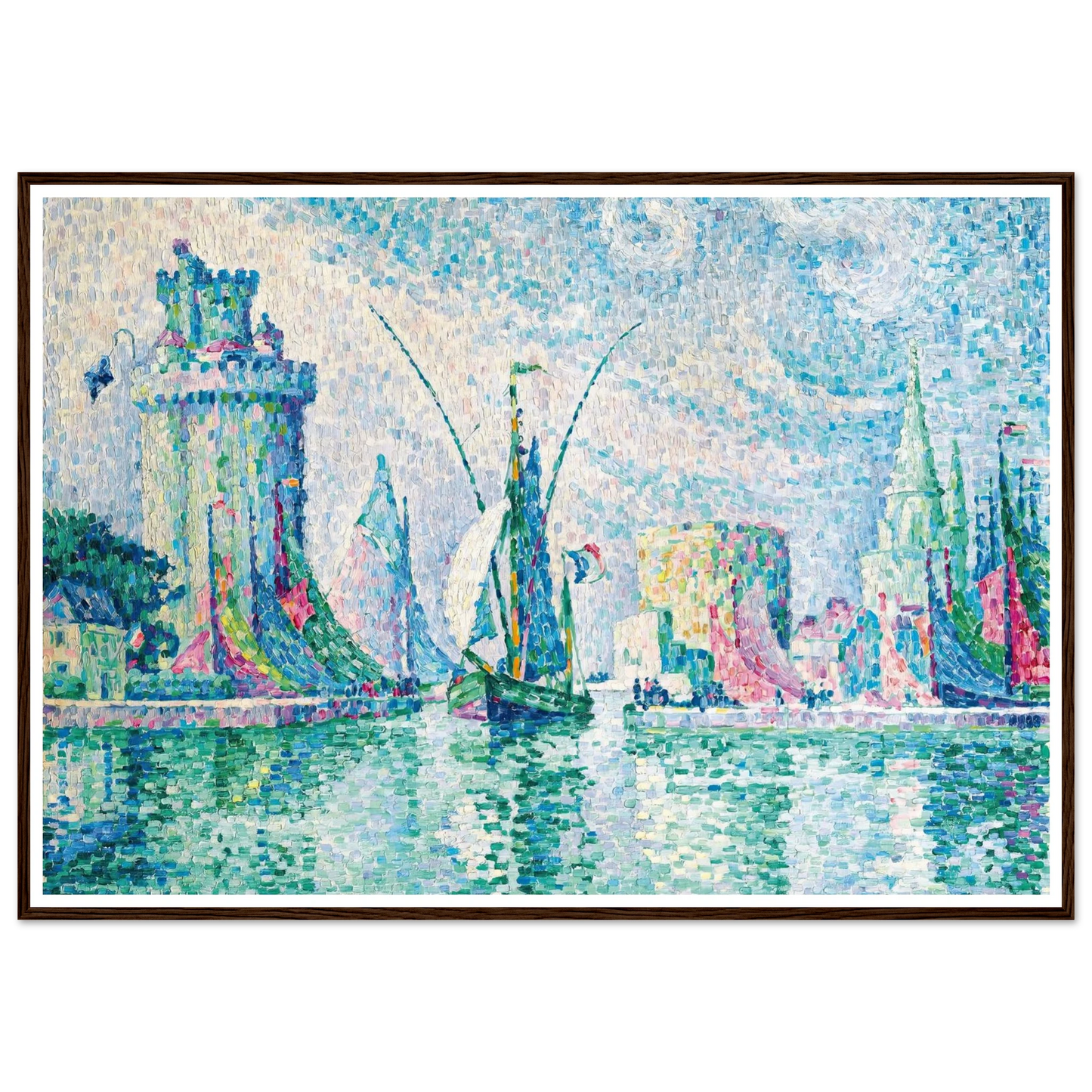 Les Tours Vertes, La Rochelle (1913) Art Print | Paul Signac-Quipham Collections