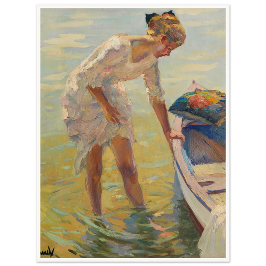 On the shore (1920) Art Print | Edward Cucue-Quipham Collections