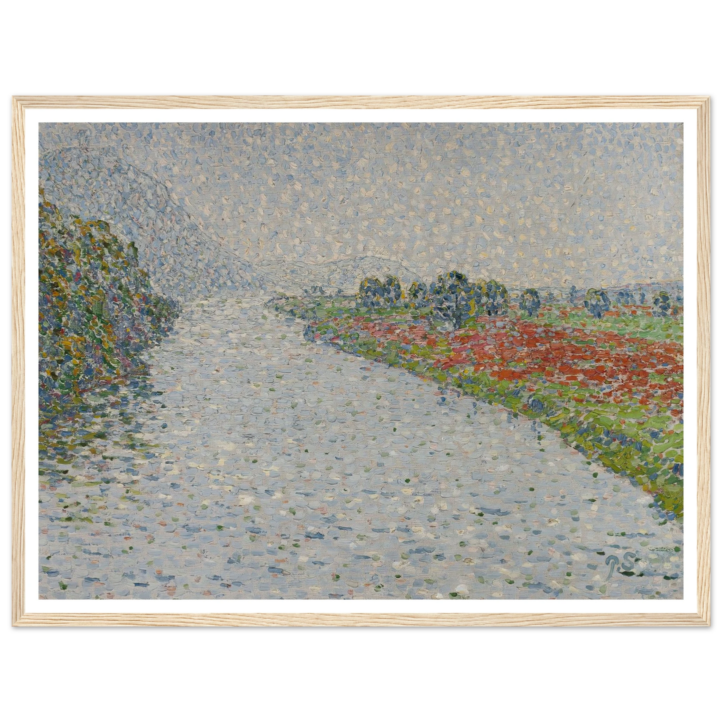 Riverside landscape(Ruhr near Hohensyburg) (circa 1902) Art Print | Christian Rohlfs-Quipham Collections