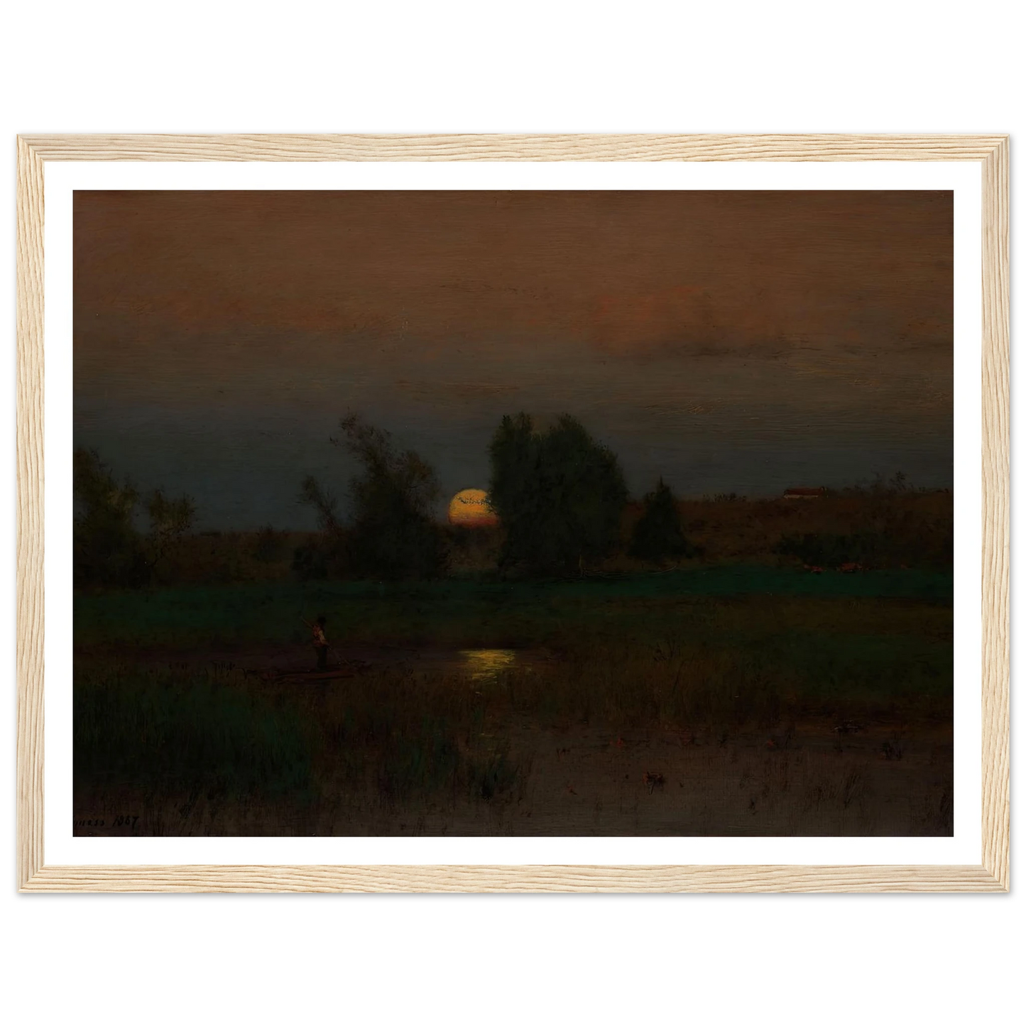 Moonrise (1887) Art Print | George Inness-Quipham Collections