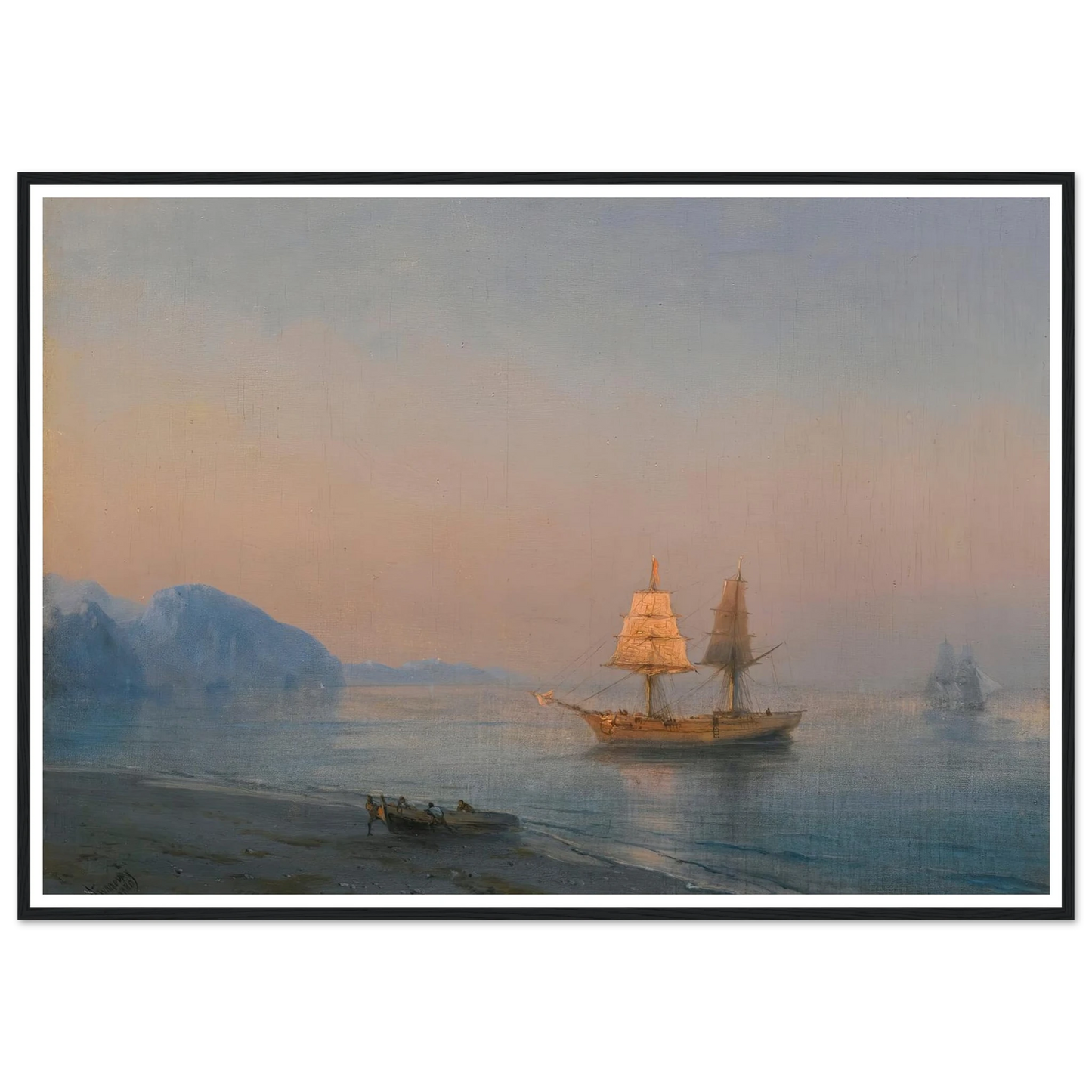 Morning In Yalta (1880) Art Print | Ivan Konstantinovich Aivazovsky-Quipham Collections
