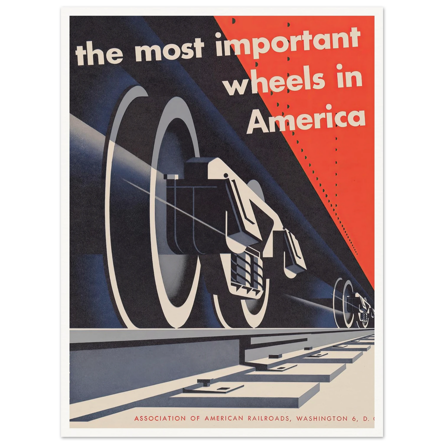 The most important wheels in America (1952) Art Print | Joseph Binder-Quipham Collections