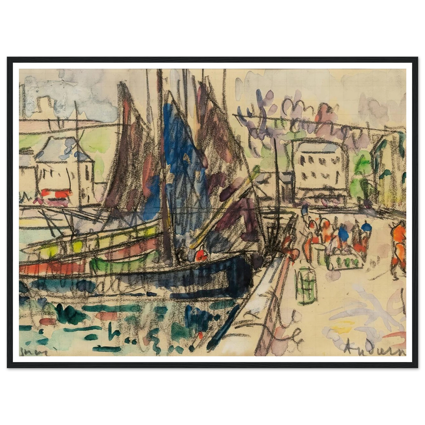 Audierne (1927) Art Print | Paul Signac-Quipham Collections