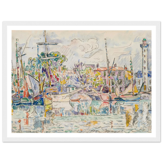 La Rochelle, le phare (1926) Art Print | Paul Signac-Quipham Collections