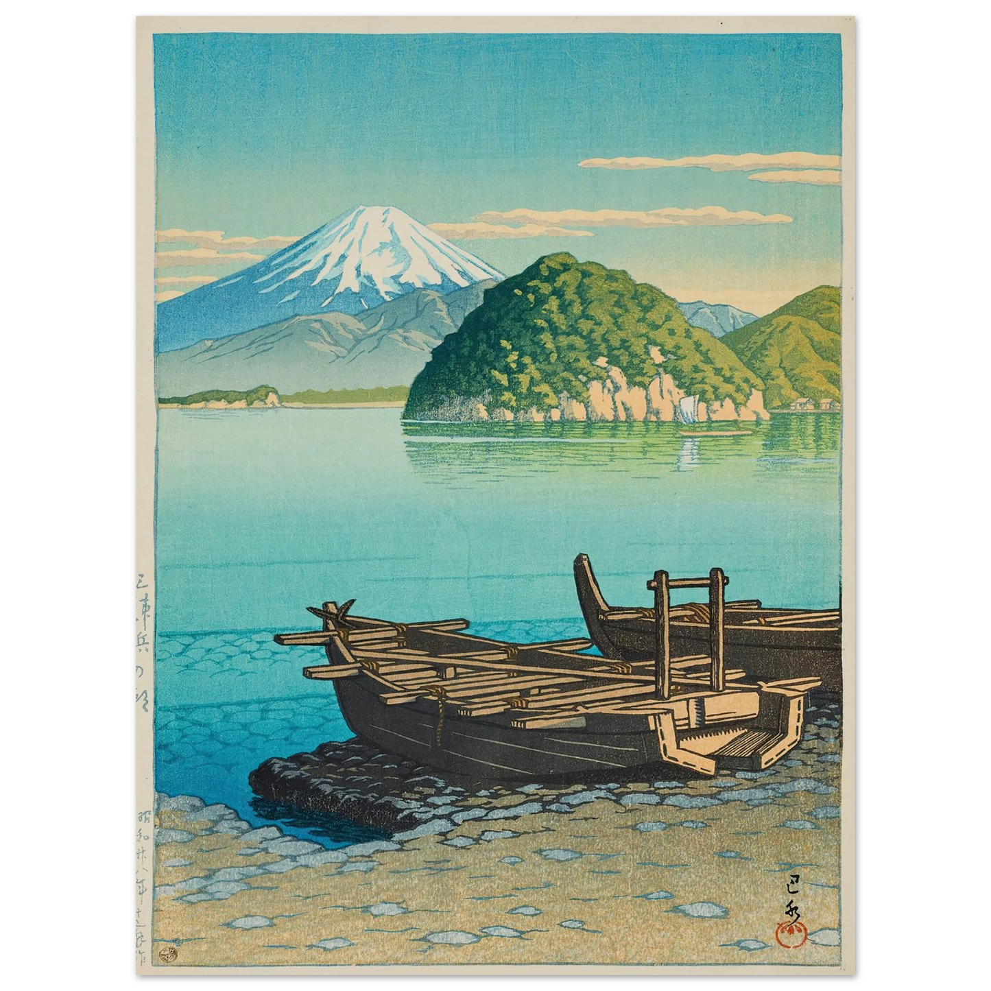 Mitohama no asa (Morning at Mitohama) (1953) Art Print | Kawase Hasui-Quipham Collections