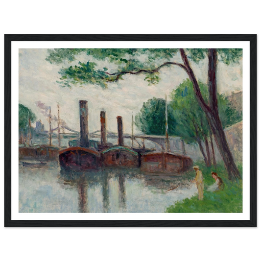 Les bords de la Seine près de la Roche-Guyon (1935) Art Print | Maximilien Luce-Quipham Collections