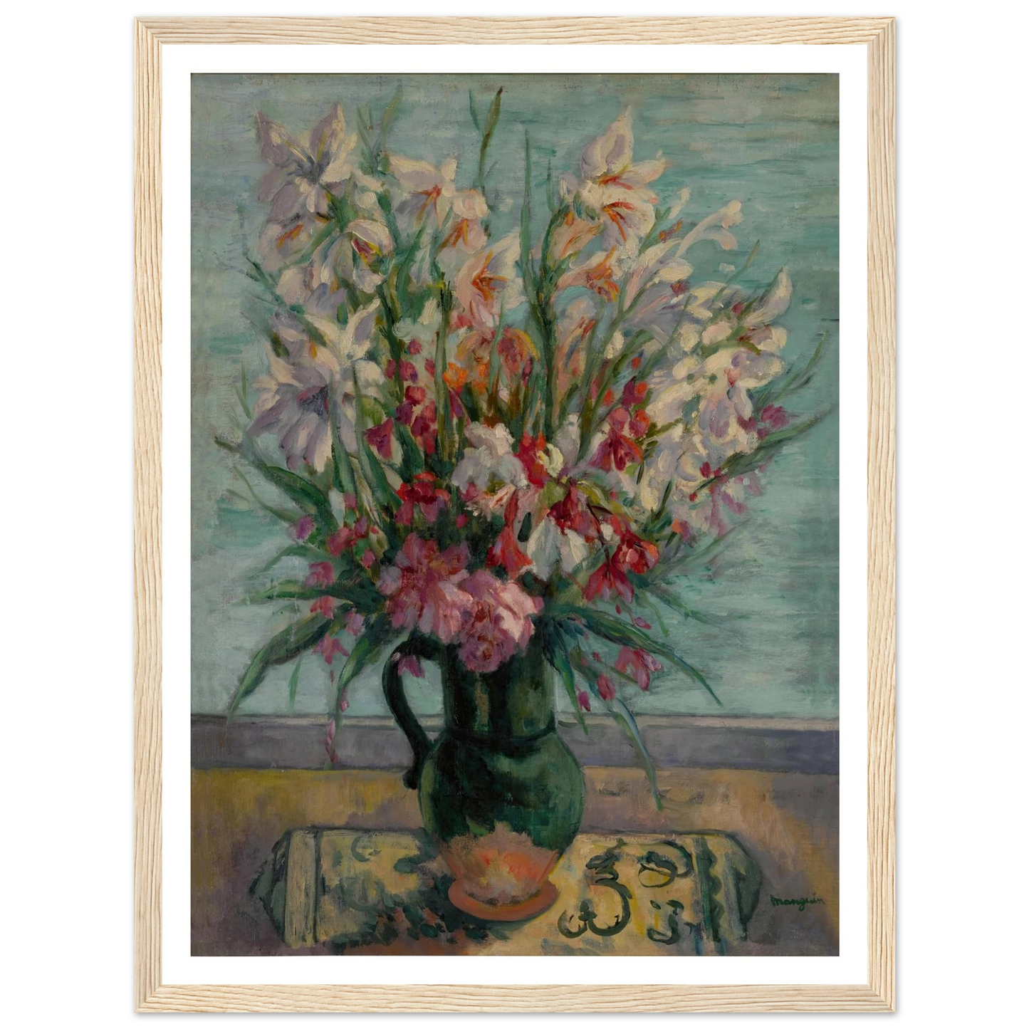 Lauriers-roses devant la mer (1934) Art Print | Henri Manguin-Quipham Collections
