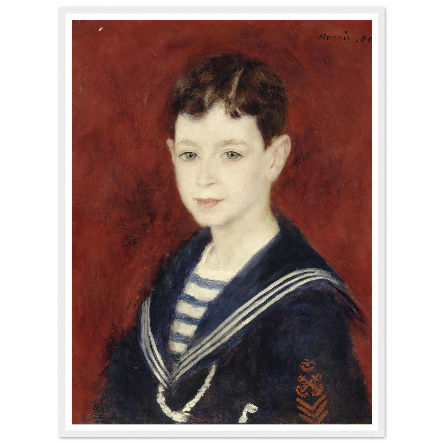 Fernand Halphen as a Boy (1880) Art Print | Pierre Auguste Renoir-Quipham Collections